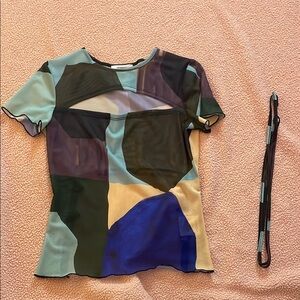 Colorful Abstract Women's Top